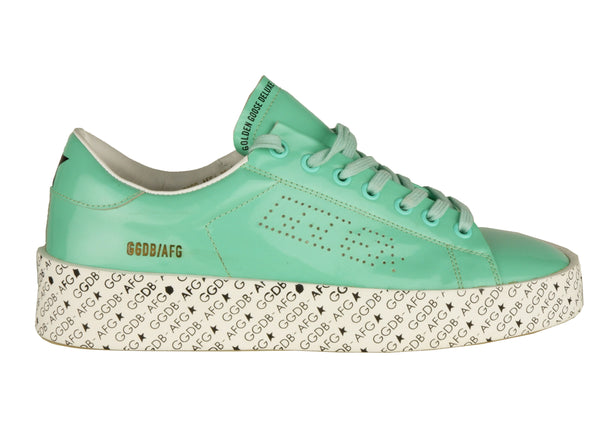 Green Leather Sneakers