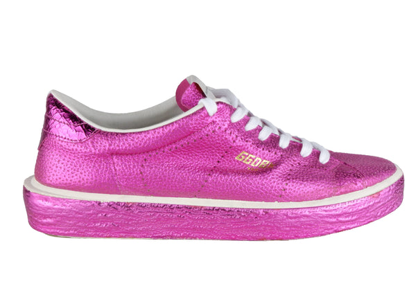 Pink Leather Sneakers