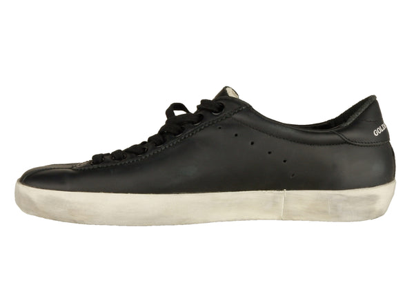 Black Leather Sneakers