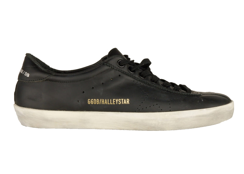 Black Leather Sneakers