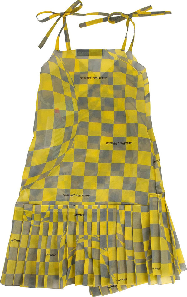 Yellow Polyester Dress