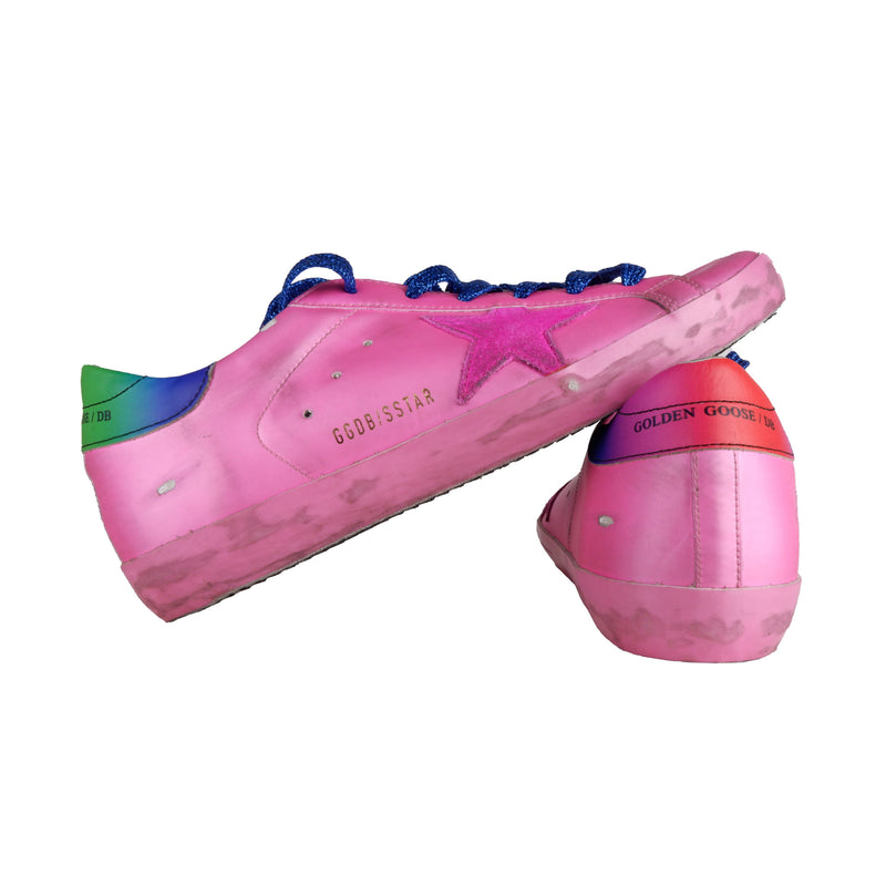 Pink Leather Sneakers