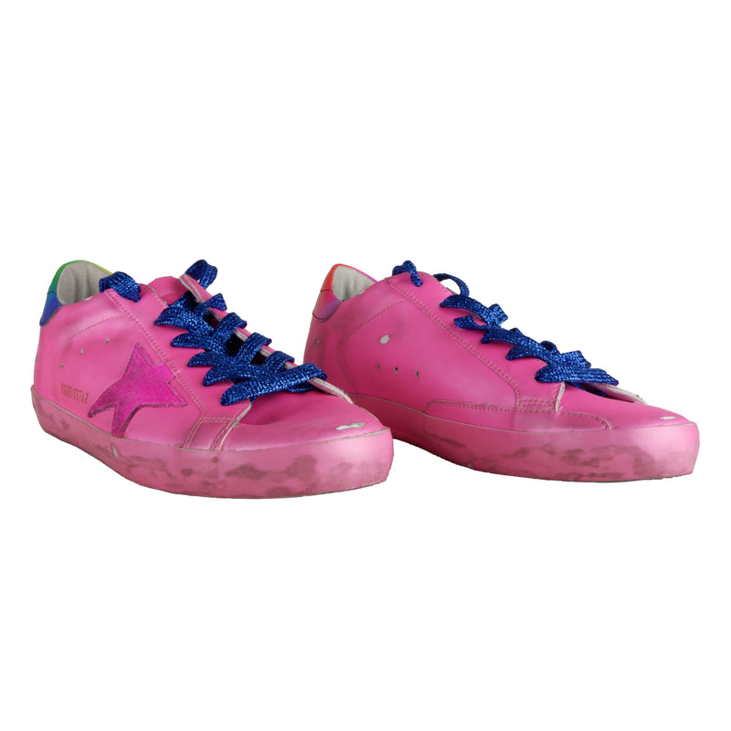 Pink Leather Sneakers