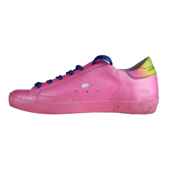 Pink Leather Sneakers