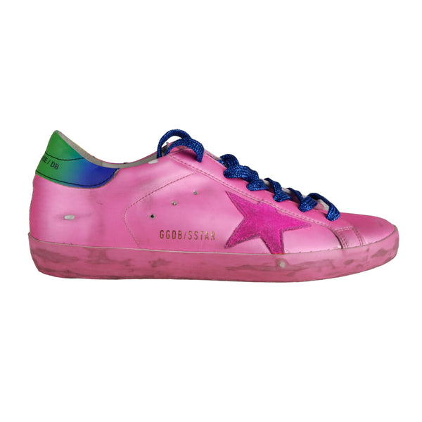 Pink Leather Sneakers