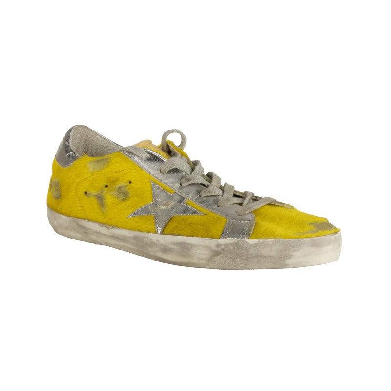 Yellow Leather Sneakers