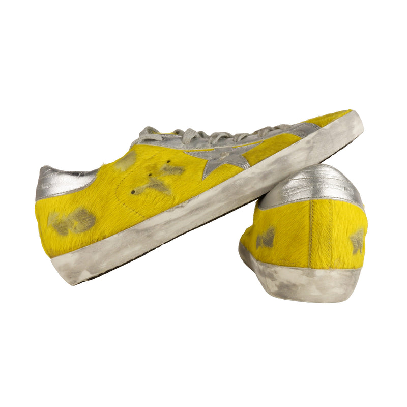 Yellow Leather Sneakers