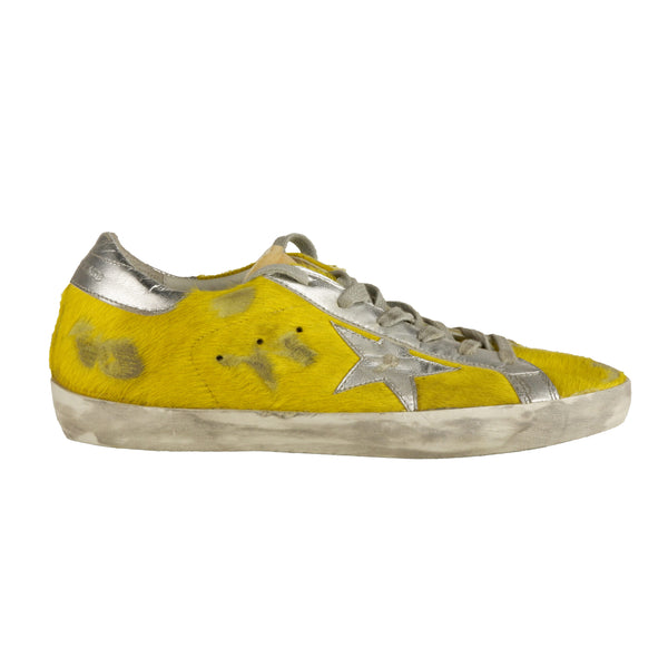 Yellow Leather Sneakers