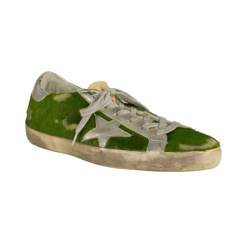 Green Leather Sneakers