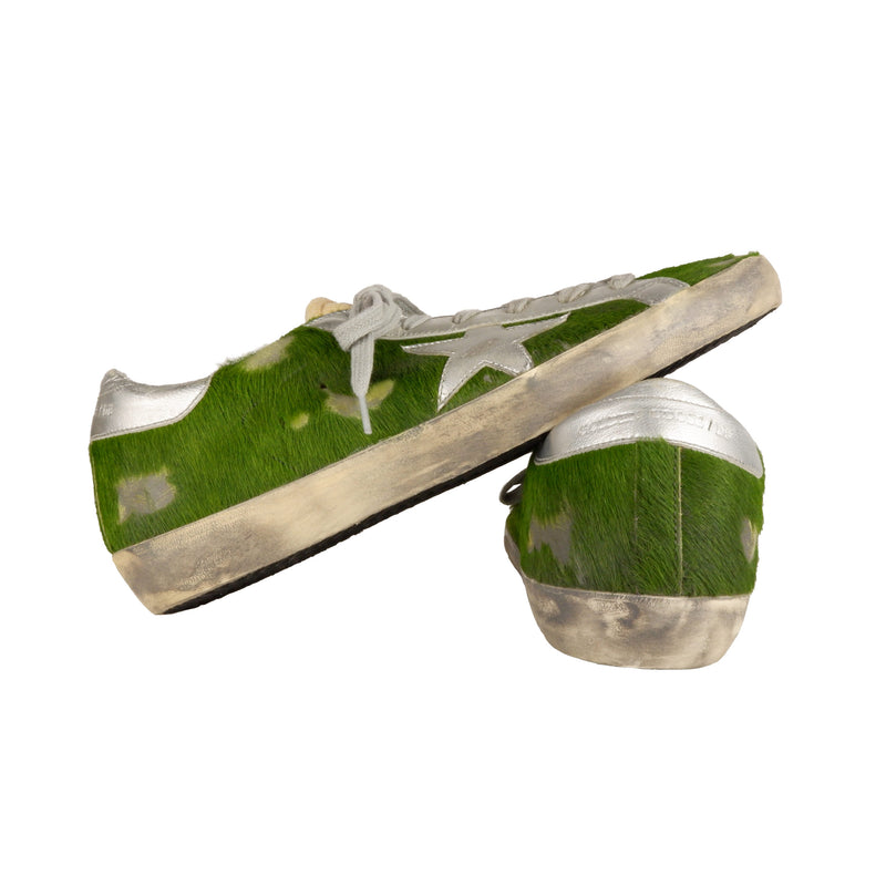 Green Leather Sneakers