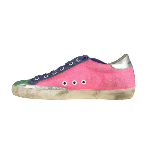 Pink Leather Sneakers