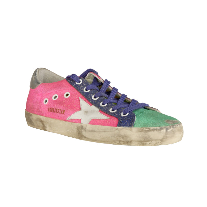Pink Leather Sneakers