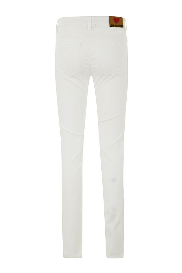 White Cotton Jeans & Pant