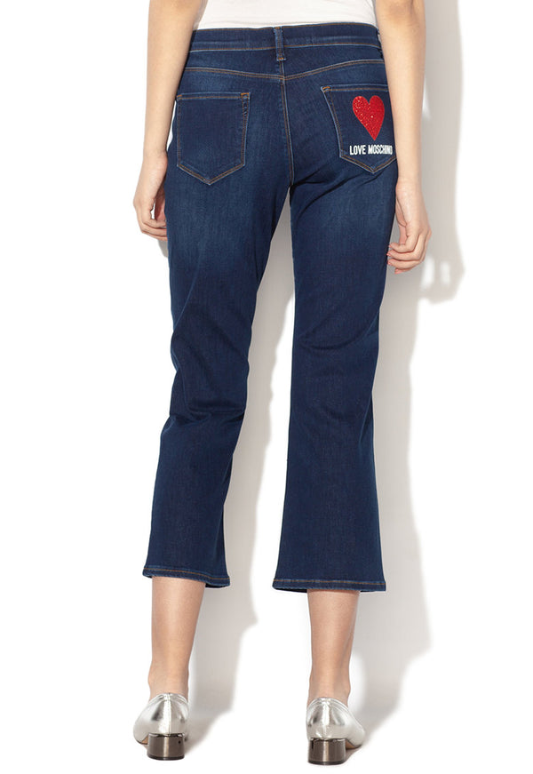 Blue Cotton Jeans & Pant
