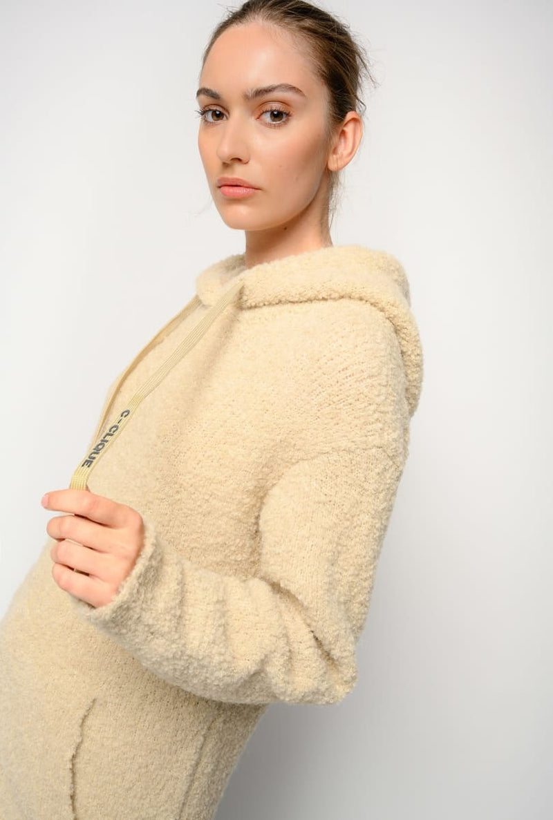 Beige Acrylic Sweater