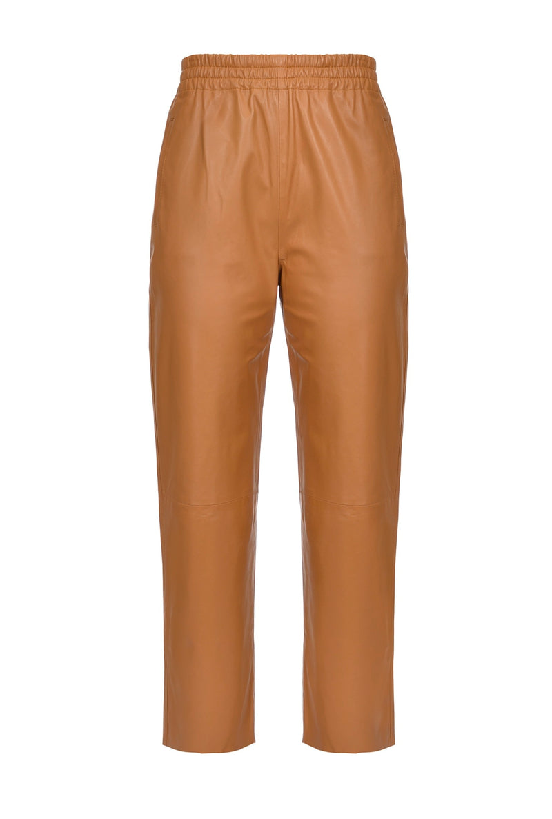 Brown Lambskin Jeans & Pant