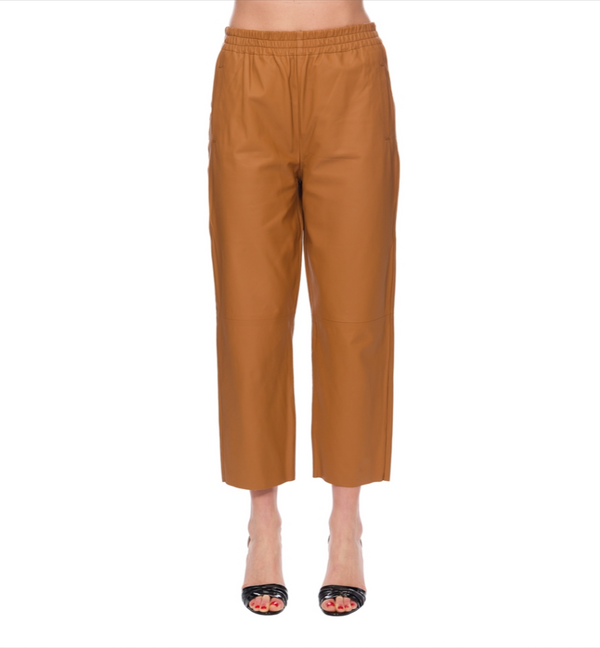 Brown Lambskin Jeans & Pant