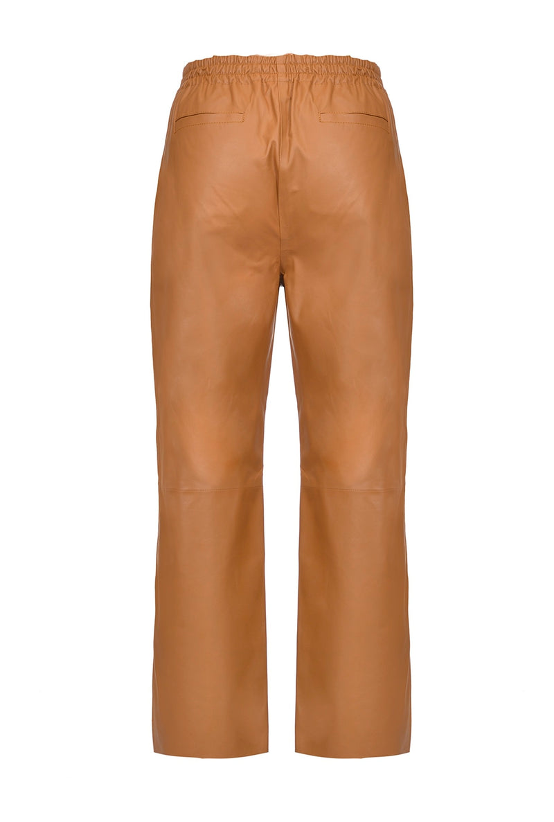 Brown Lambskin Jeans & Pant