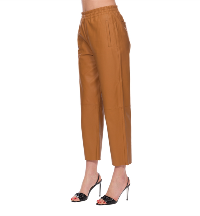 Brown Lambskin Jeans & Pant