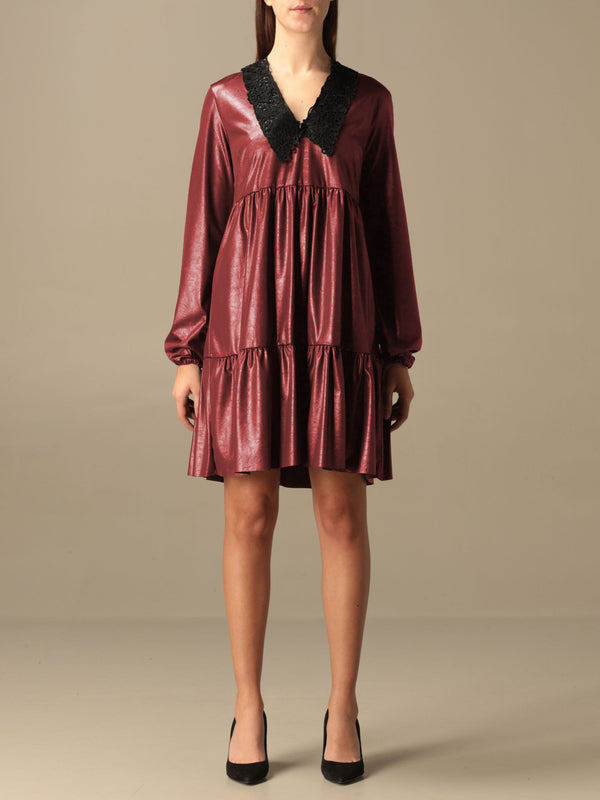 Red Polyester Dress