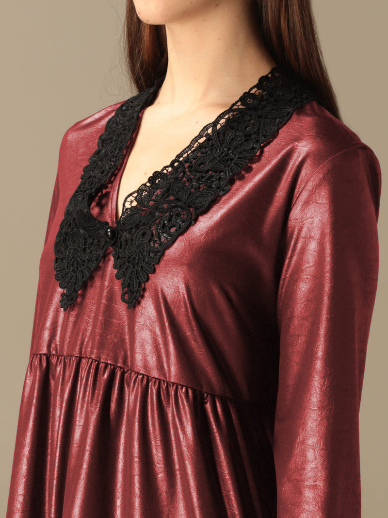 Red Polyester Dress