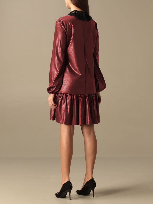 Red Polyester Dress