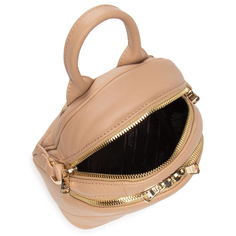 Beige Leather Crossbody Bag