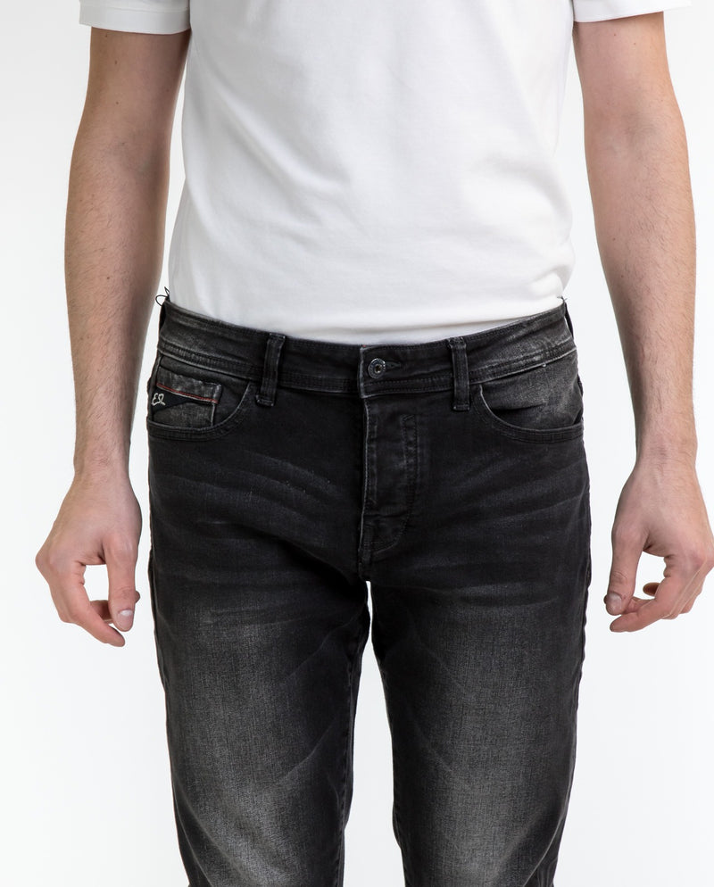 Black Cotton Jeans & Pant