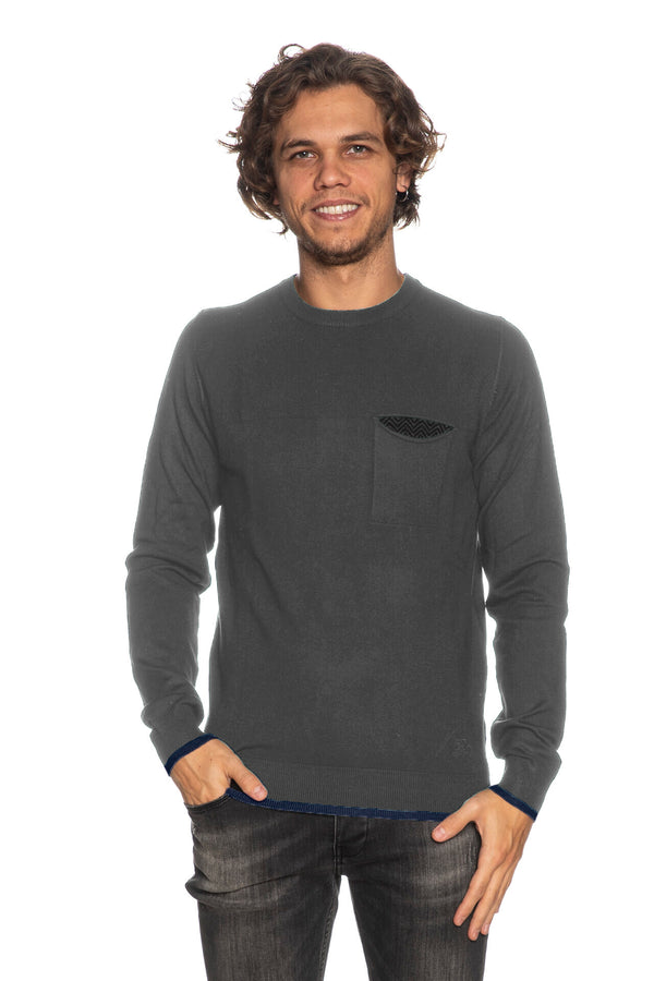 Gray Viscose Sweater