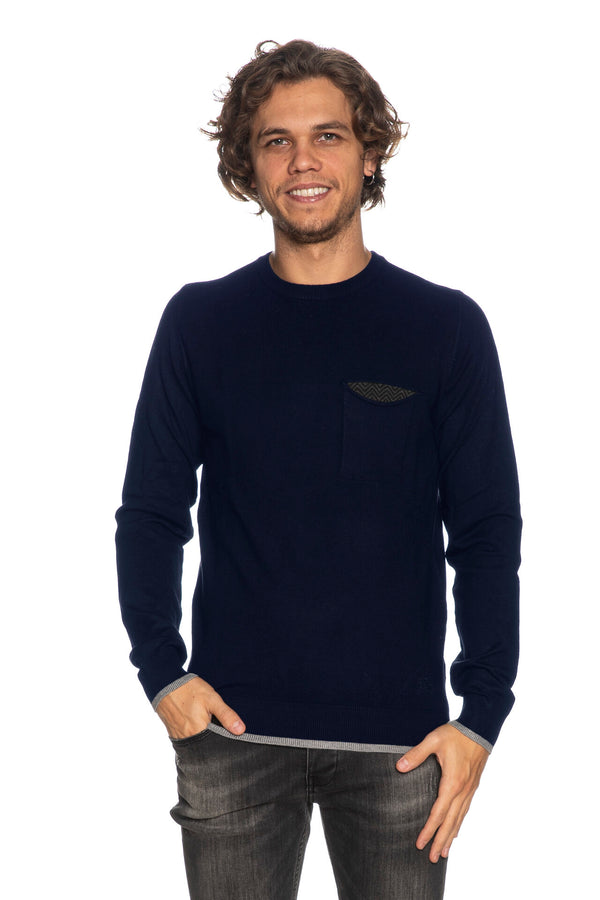 Blue Viscose Sweater