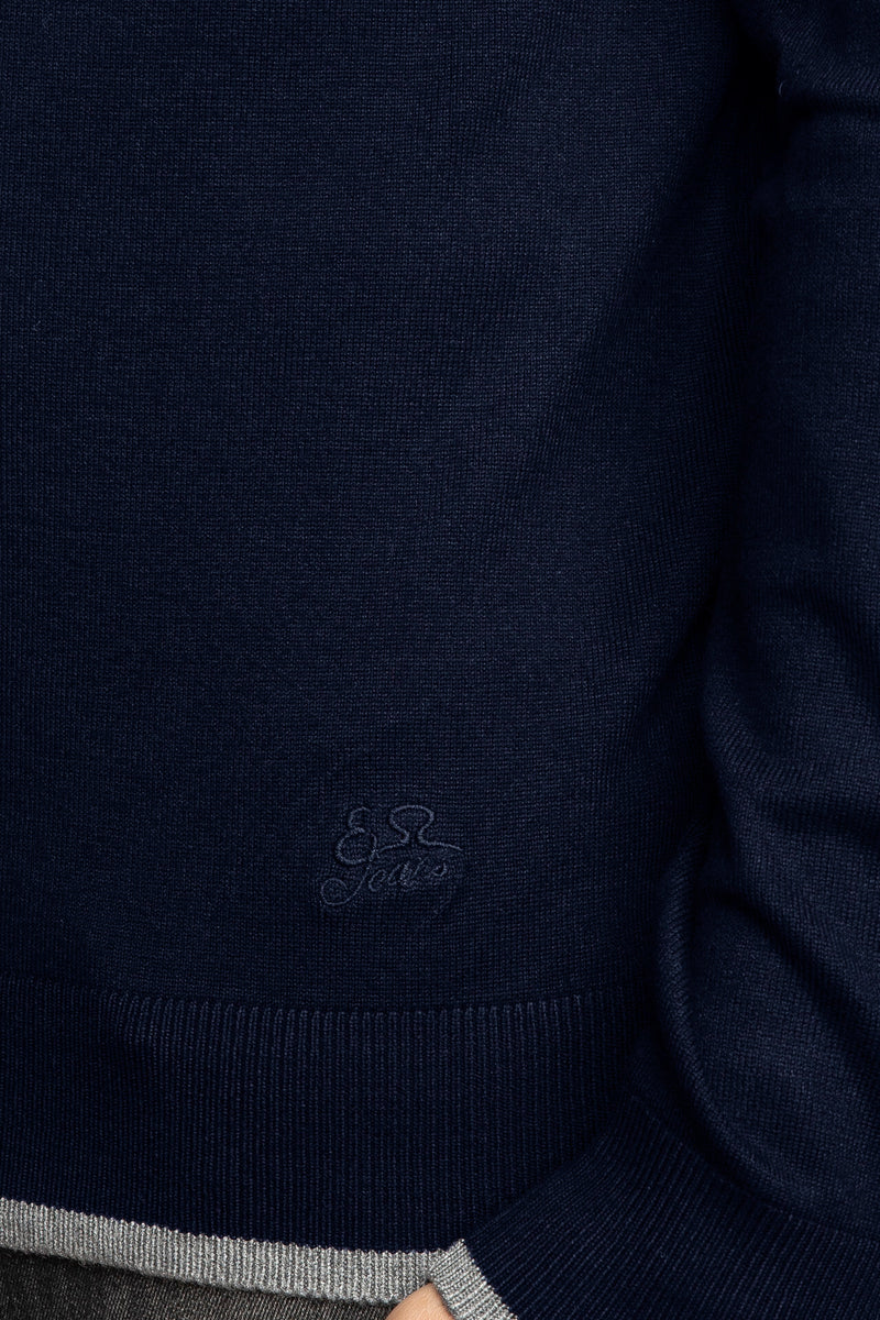 Blue Viscose Sweater