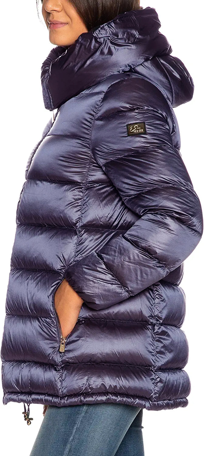 Purple Polyamide Jackets & Coat