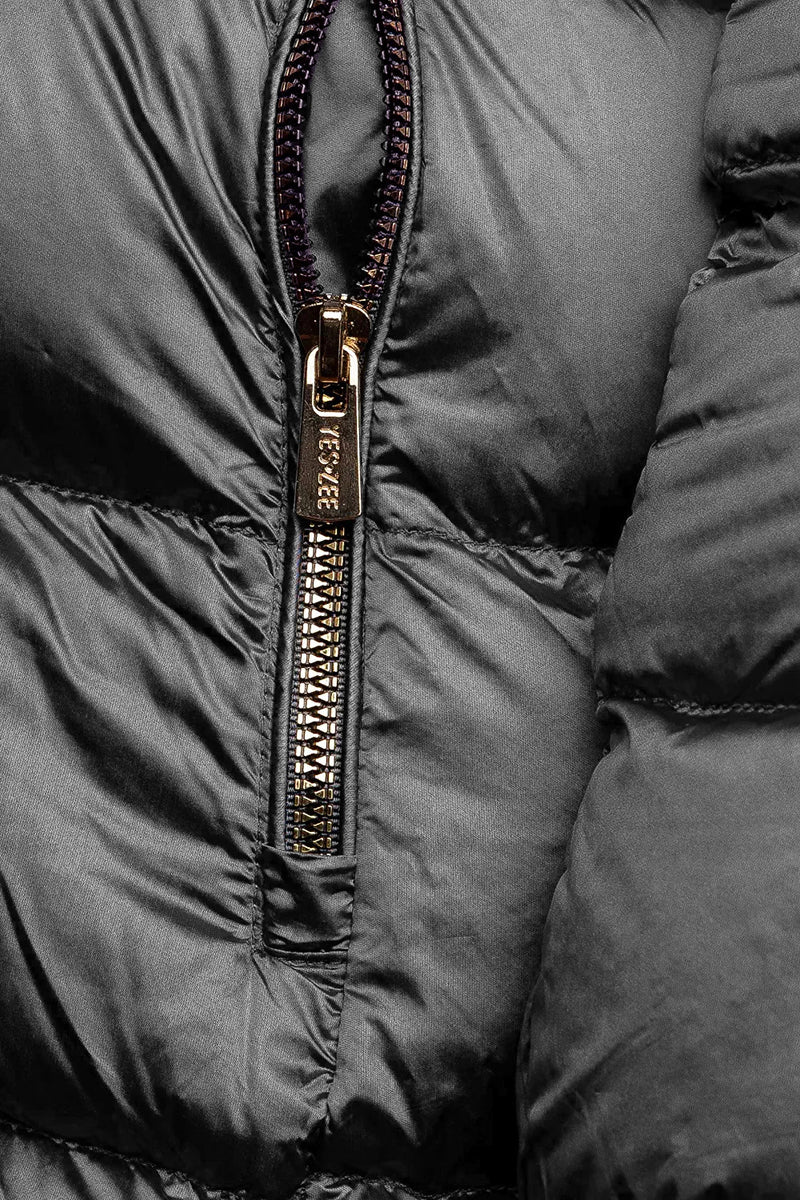 Gray Polyamide Jackets & Coat