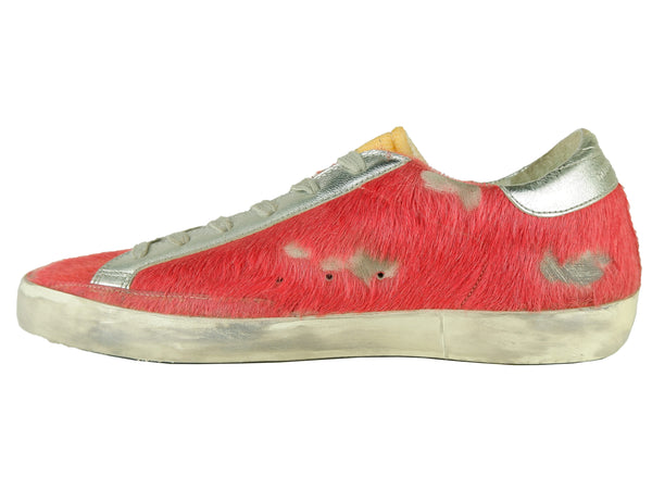 Pink Leather Sneakers