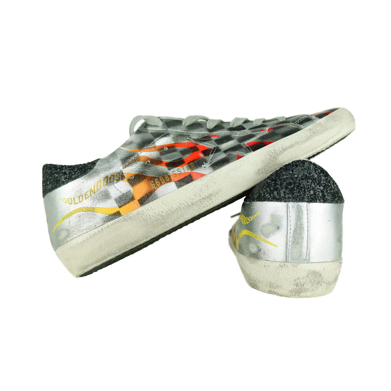 Gray Leather Sneakers