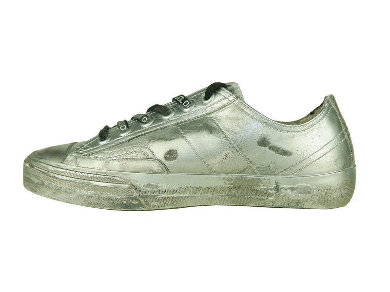 Gray Leather Sneakers