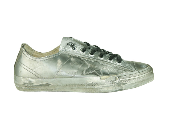 Gray Leather Sneakers