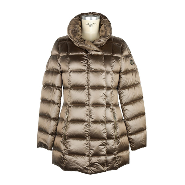 Brown Polyamide Jackets & Coat