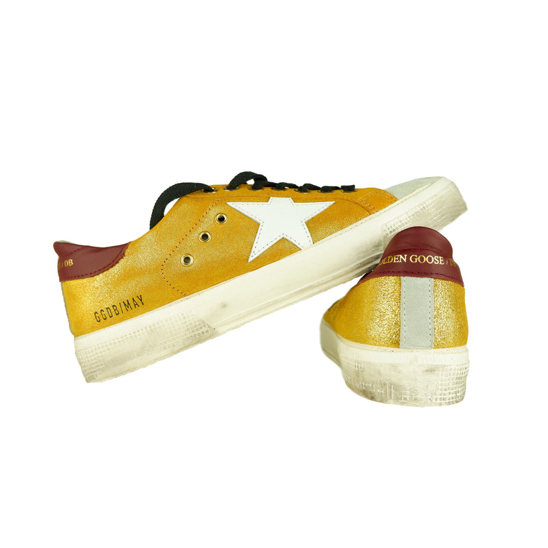 Yellow Leather Sneakers