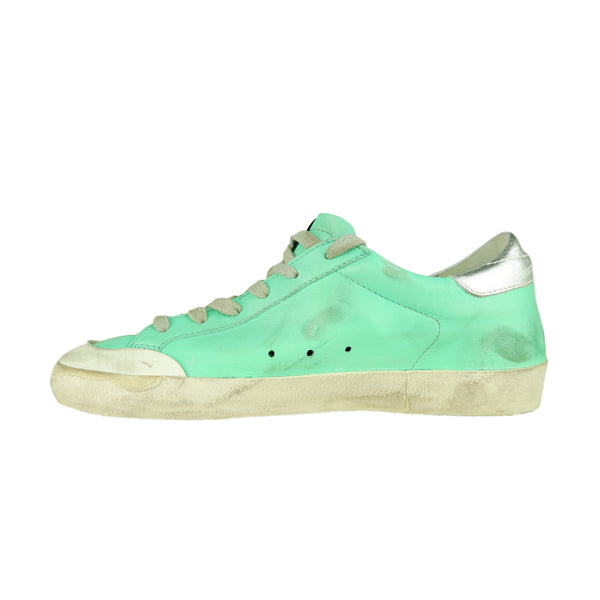 Green Leather Sneakers