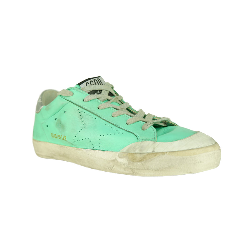 Green Leather Sneakers