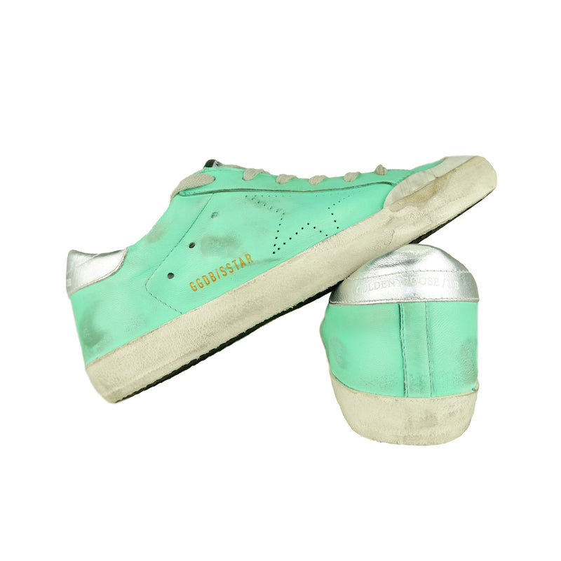 Green Leather Sneakers