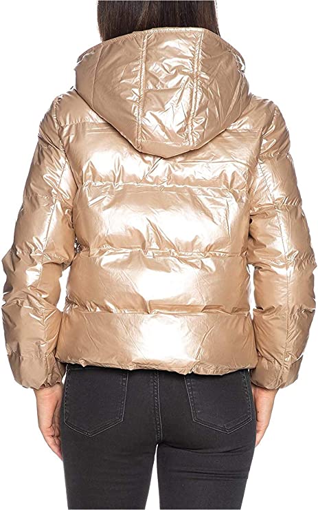 Beige Nylon Jackets & Coat