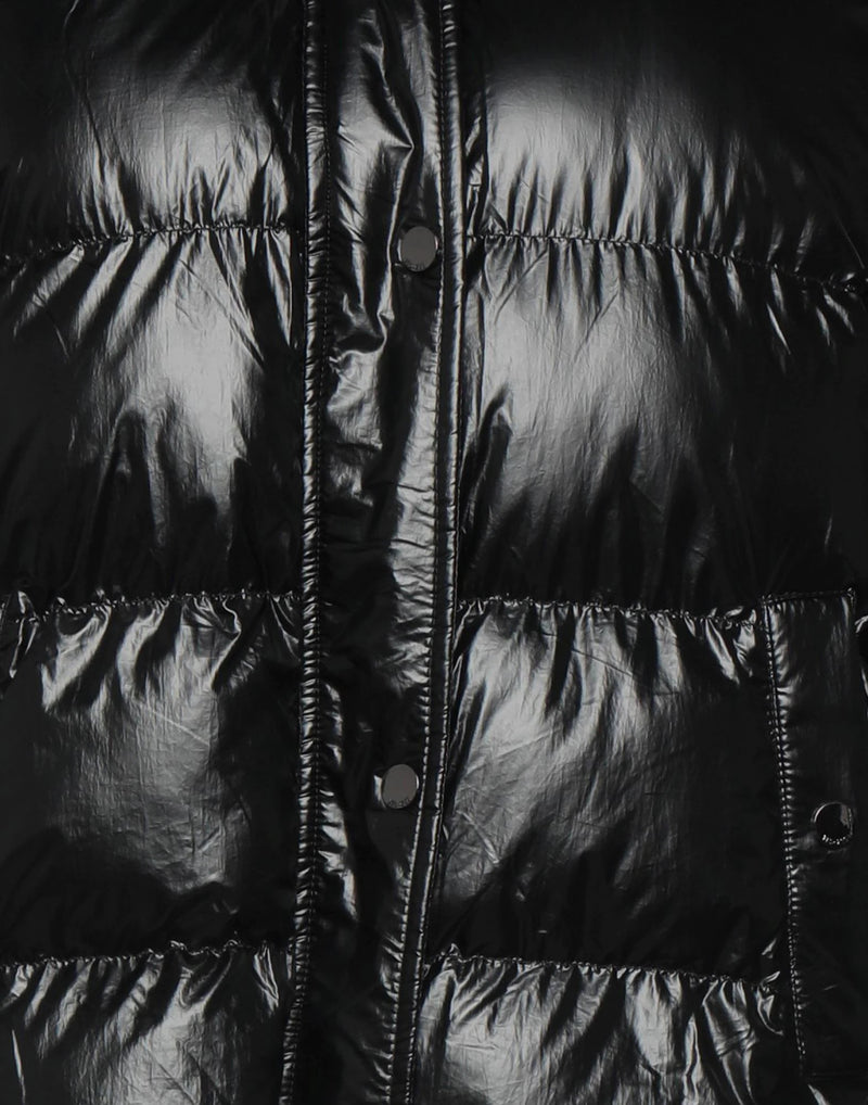 Black Nylon Jackets & Coat