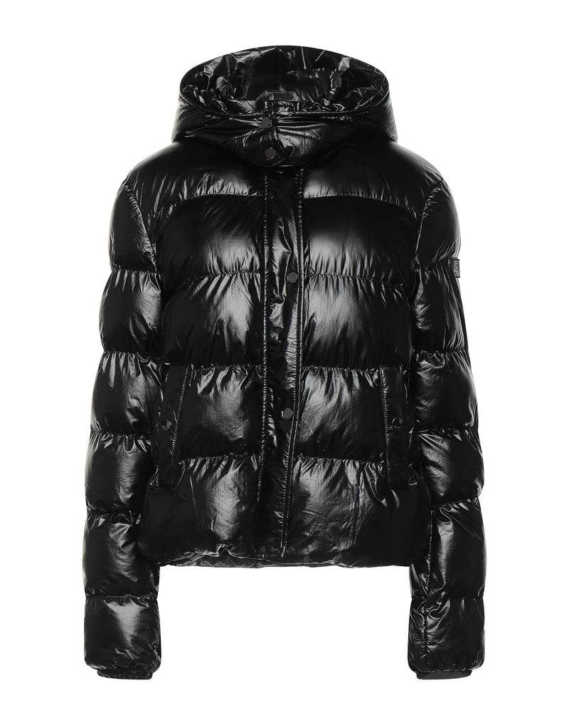 Black Nylon Jackets & Coat
