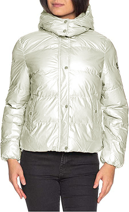 White Nylon Jackets & Coat