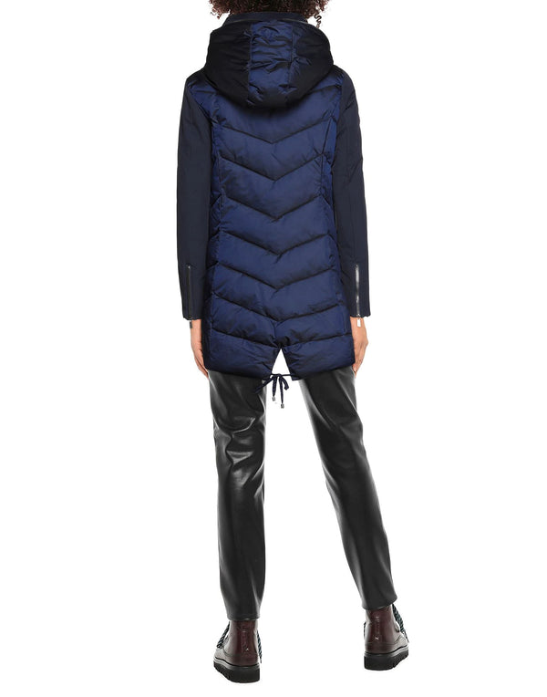 Blue Polyamide Jackets & Coat