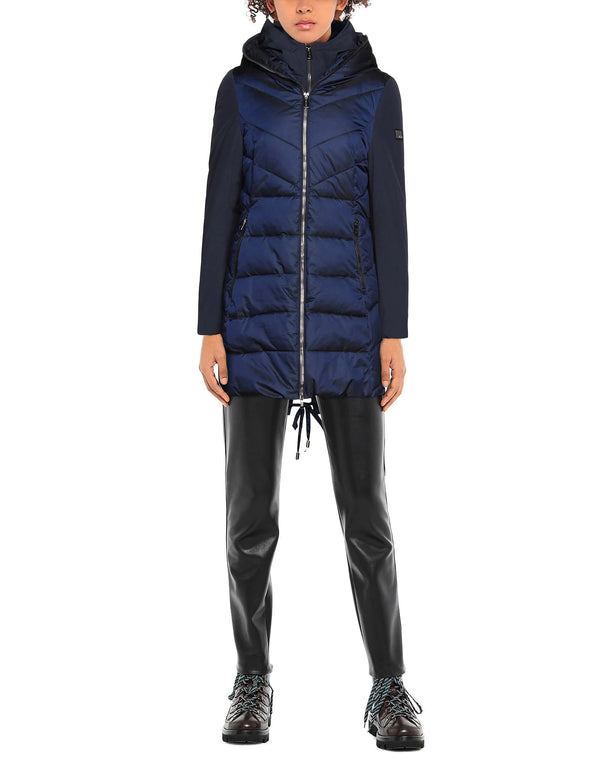 Blue Polyamide Jackets & Coat