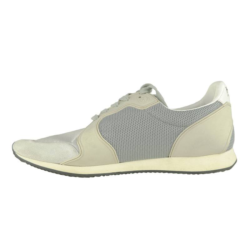 Gray Leather Sneakers