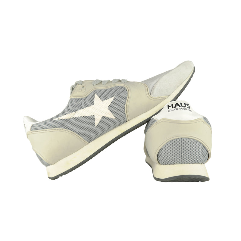 Gray Leather Sneakers